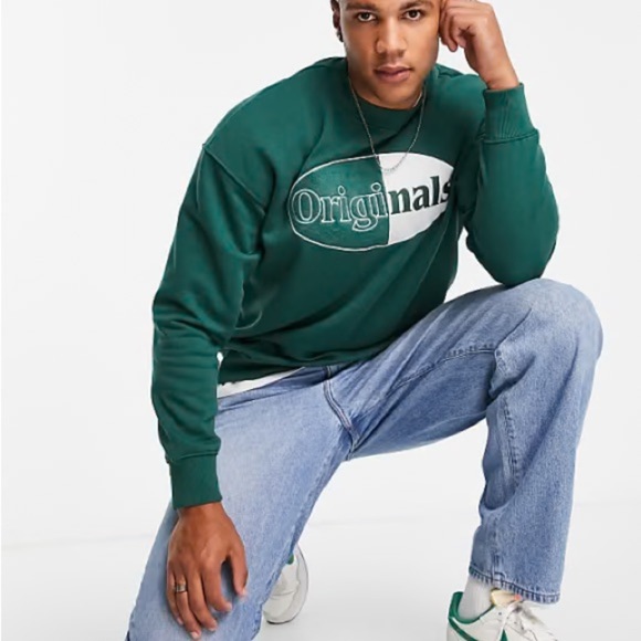 NWOT Jack & Jones Green Men's Sweater - Picture 2 of 8